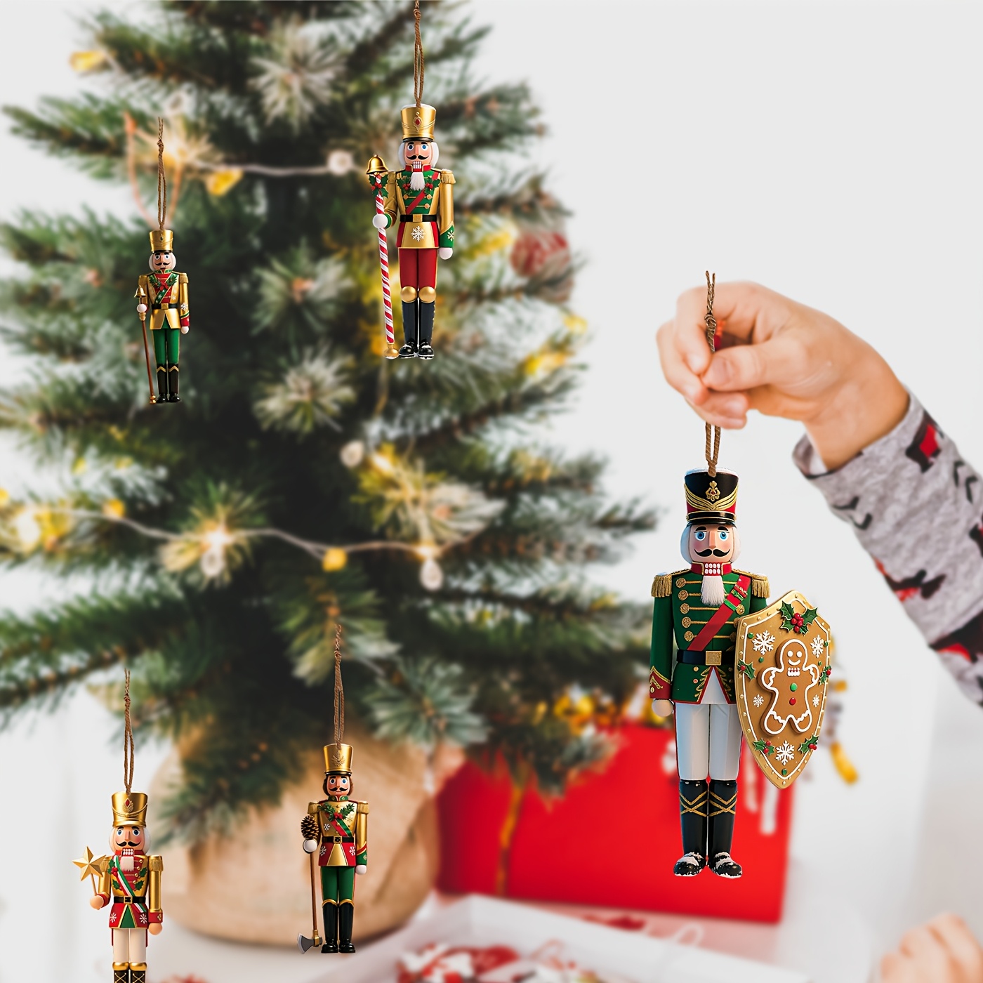 12pcs 2D Flat Wooden Christmas - огляд і ціна Nutcracker Figurine