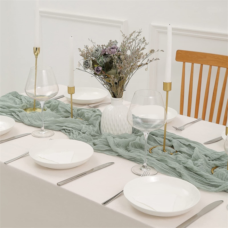 Semi-Sheer Gauze Wedding Party - огляд і ціна Christmas Table Runner