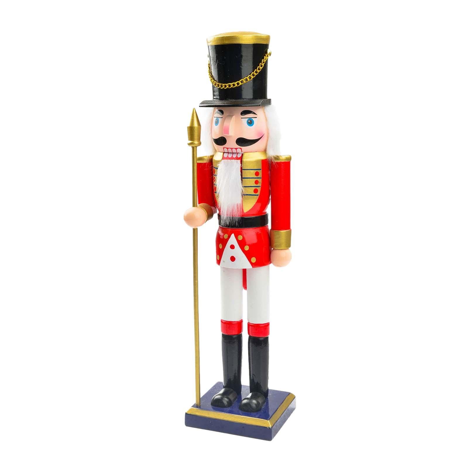 25cm Wooden Christmas Nutcrack - огляд і ціна Nutcracker Figurine