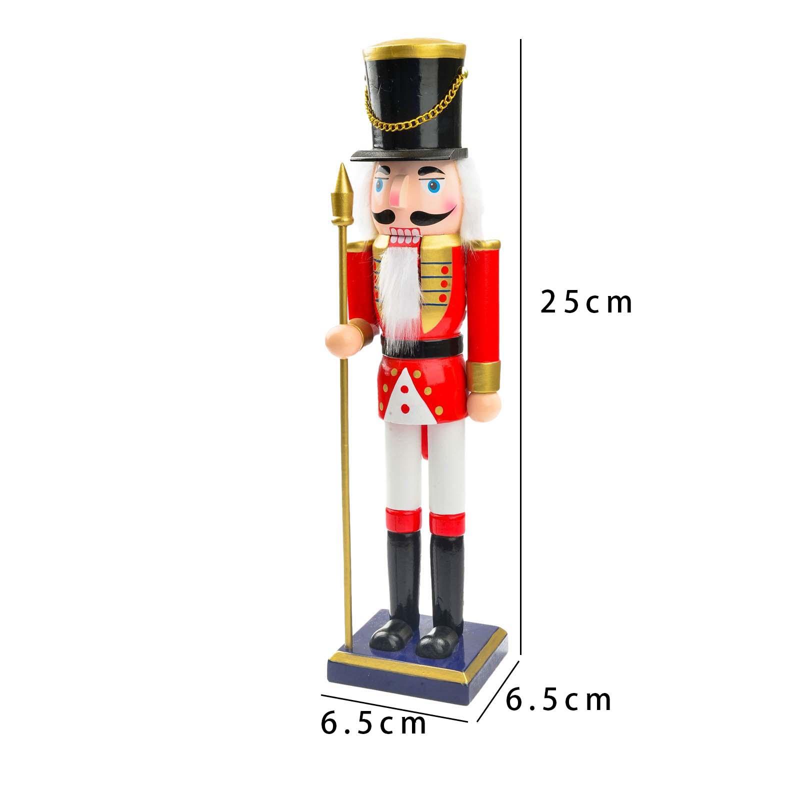 25cm Wooden Christmas Nutcrack - огляд і ціна Nutcracker Figurine