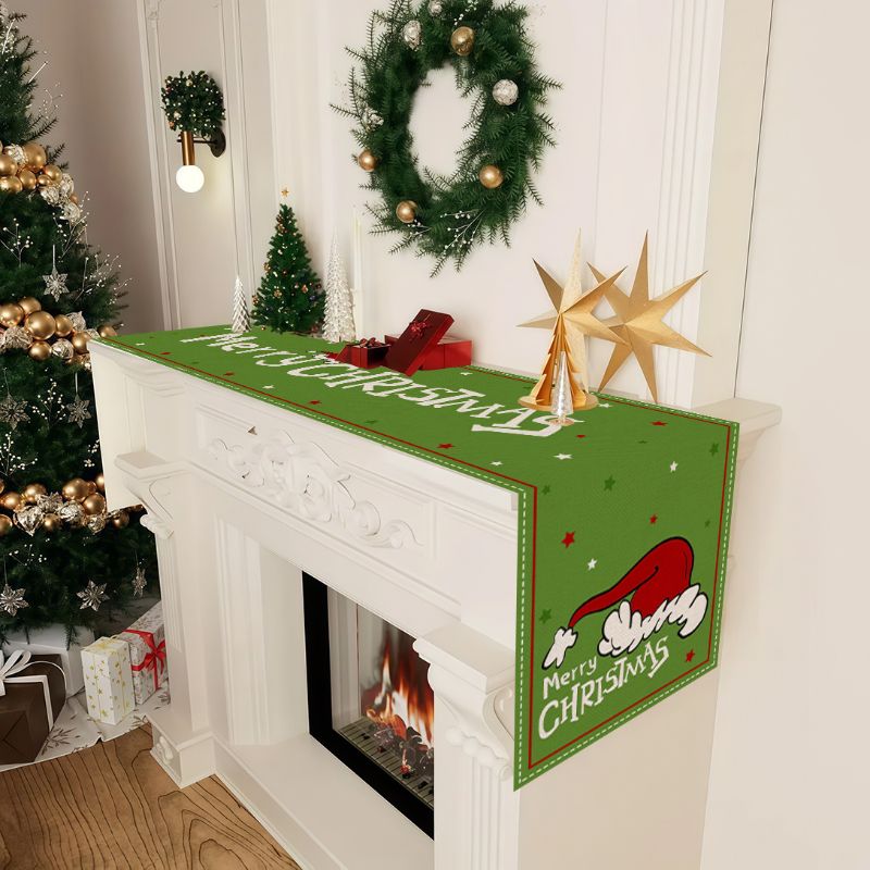 VIKAMA Cute Cartoon Christmas  - огляд і ціна Christmas Table Runner