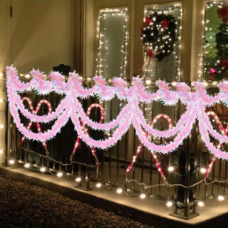 13Ft Pink Christmas Tinsel Gar - огляд і ціна Tinsel Garland Decoration