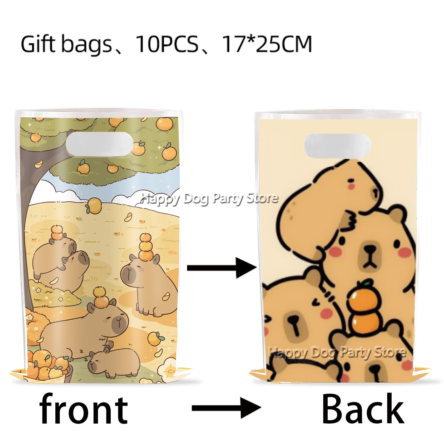 Cartoon Capybara Party Supplie - огляд і ціна Gift Box Wrap Set
