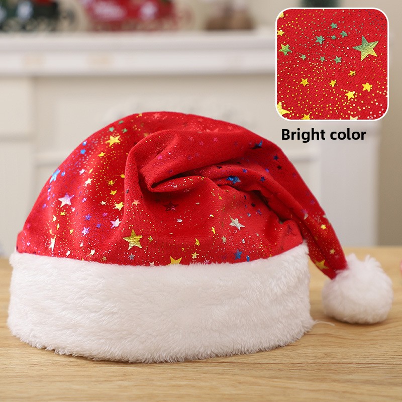 Adult Santa Hat with Colorful  - огляд і ціна Santa Hat Plush