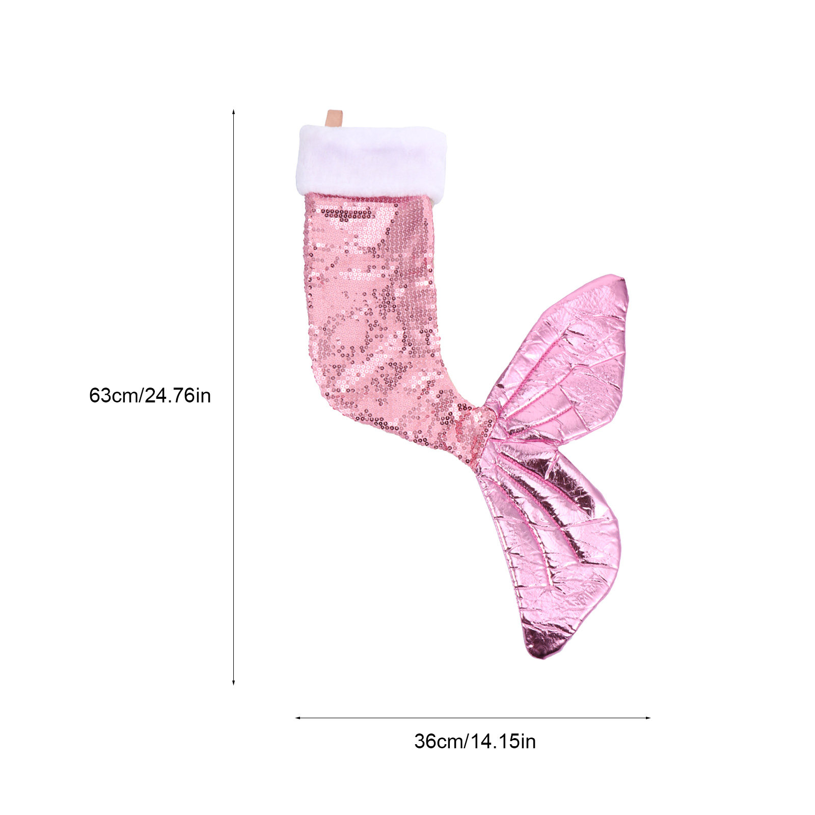 Sequins Mermaid Tail Stocking  - огляд і ціна Christmas Stocking Hanging
