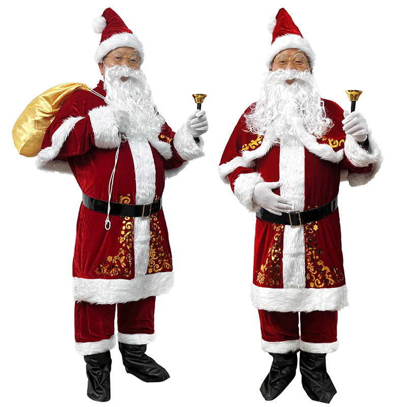 Santa Claus Costume Adult Men  - огляд і ціна Elf Costume Christmas