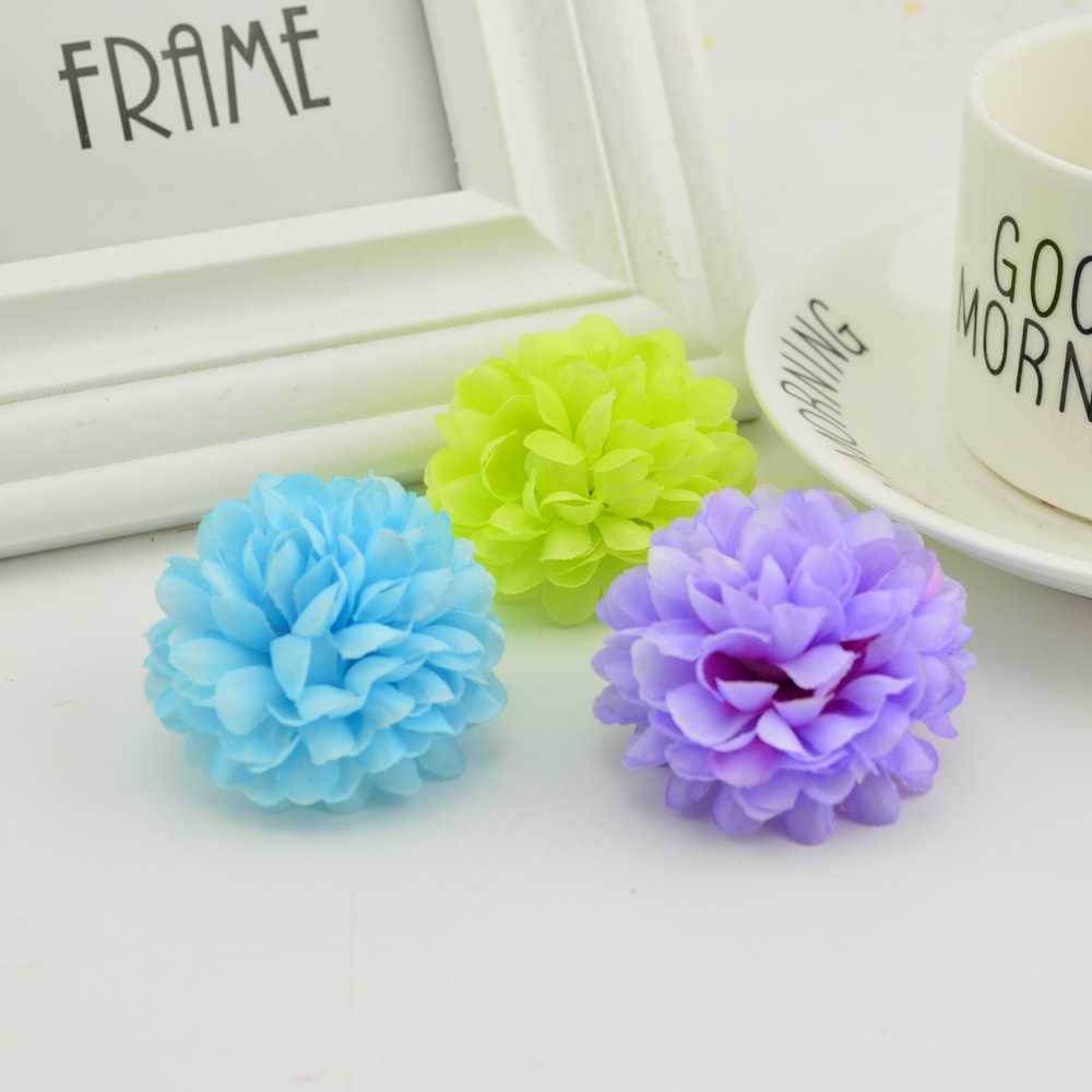 200PCS 5CM Silk Chrysanthemum  - огляд і ціна Christmas Wreath Fake