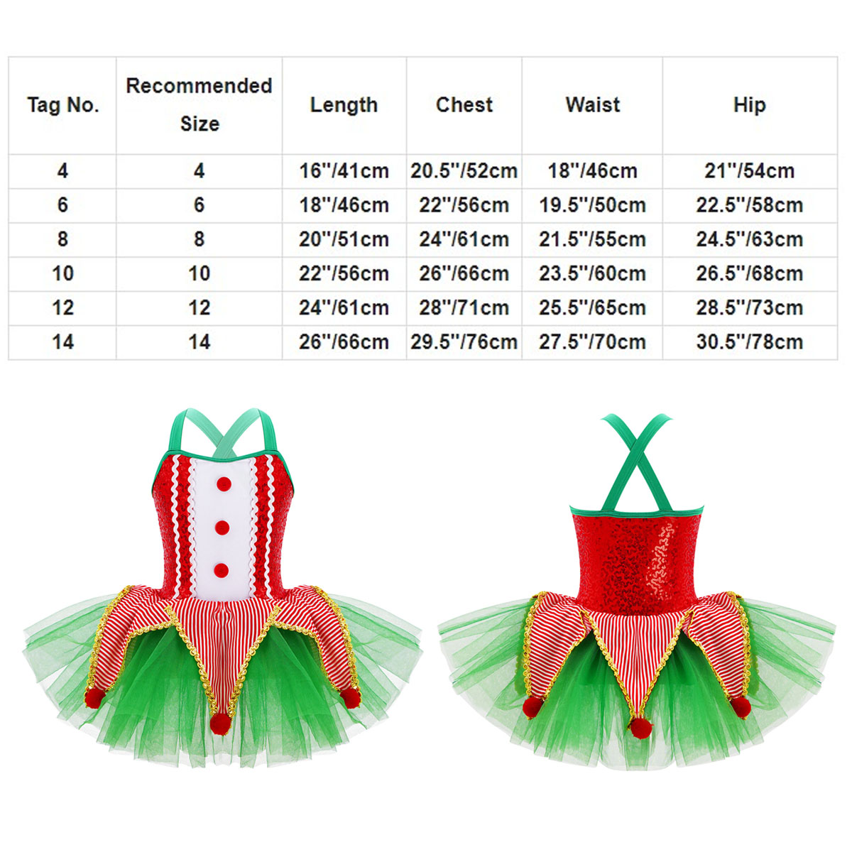 Kids Girls Sleeveless Sequins  - огляд і ціна Elf Costume Christmas