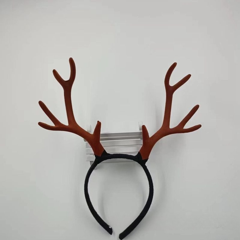 10pair 17cm Flocked Reindeer A - огляд і ціна Reindeer Antlers Headband