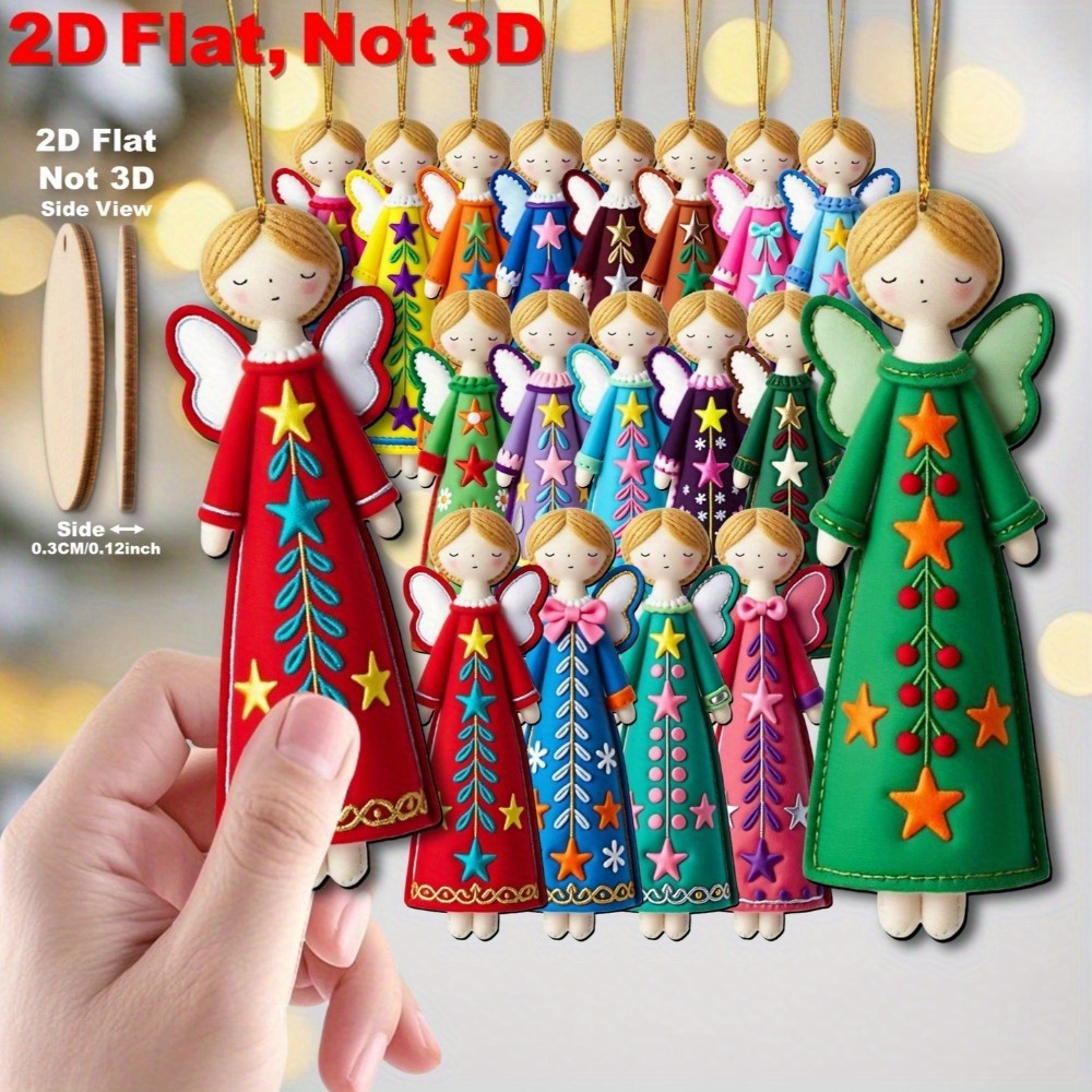 16Pcs Colorful Angel Ornaments - огляд і ціна Star Tree Topper