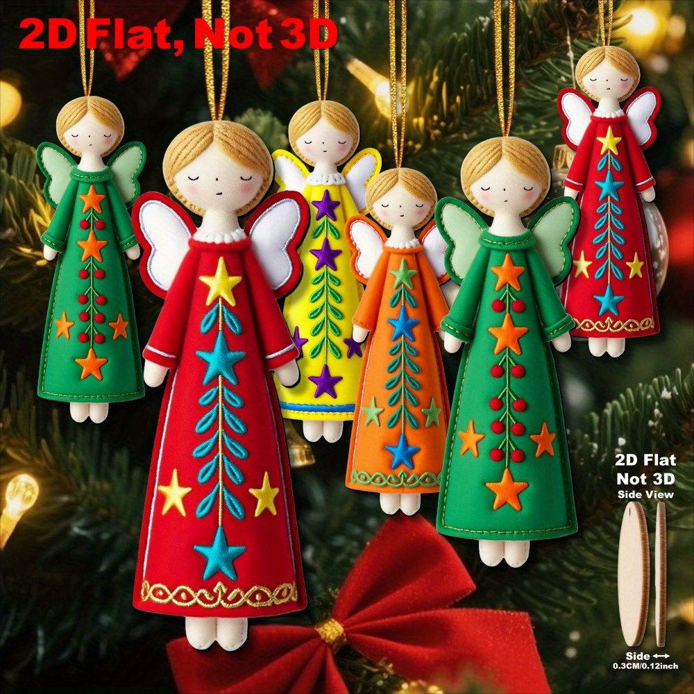 16Pcs Colorful Angel Ornaments - огляд і ціна Star Tree Topper