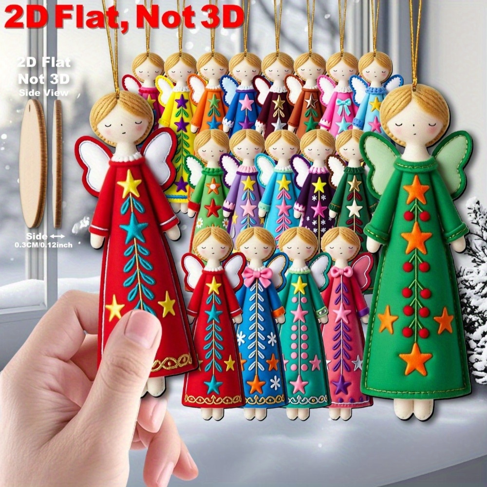 16Pcs Colorful Angel Ornaments - огляд і ціна Star Tree Topper