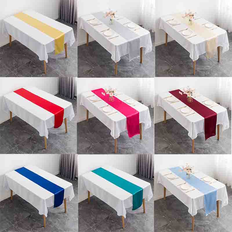 12x108 Inch Satin Wedding Tabl - огляд і ціна Christmas Table Runner