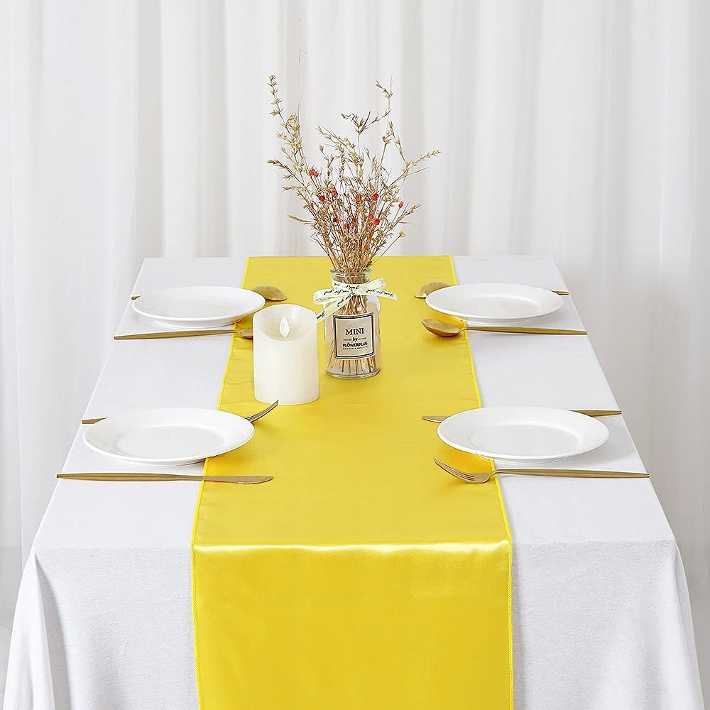 12x108 Inch Satin Wedding Tabl - огляд і ціна Christmas Table Runner