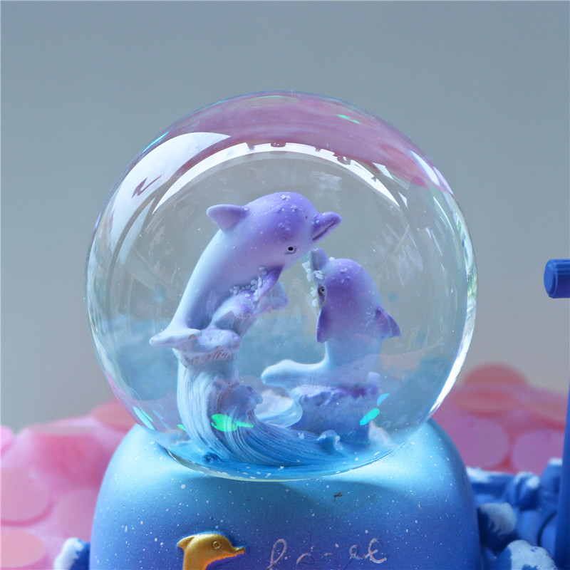 Dolphin Hourglass Timer Crysta - огляд і ціна Snow Globe Musical