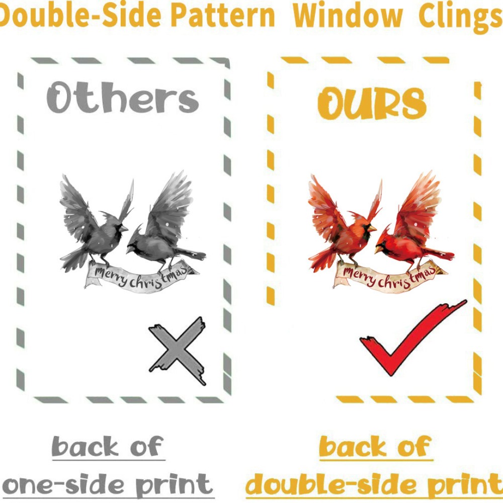 9pcs Christmas Window Decals C - огляд і ціна Snowflake Window Decal