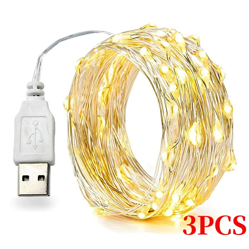 3PCS 5/10/20M Copper Wire LED  - огляд і ціна Led Fairy String Lights
