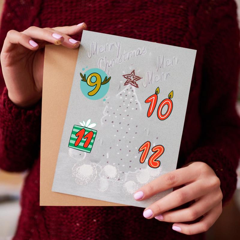 Merry Christmas Stickers Adven - огляд і ціна Advent Calendar Gift