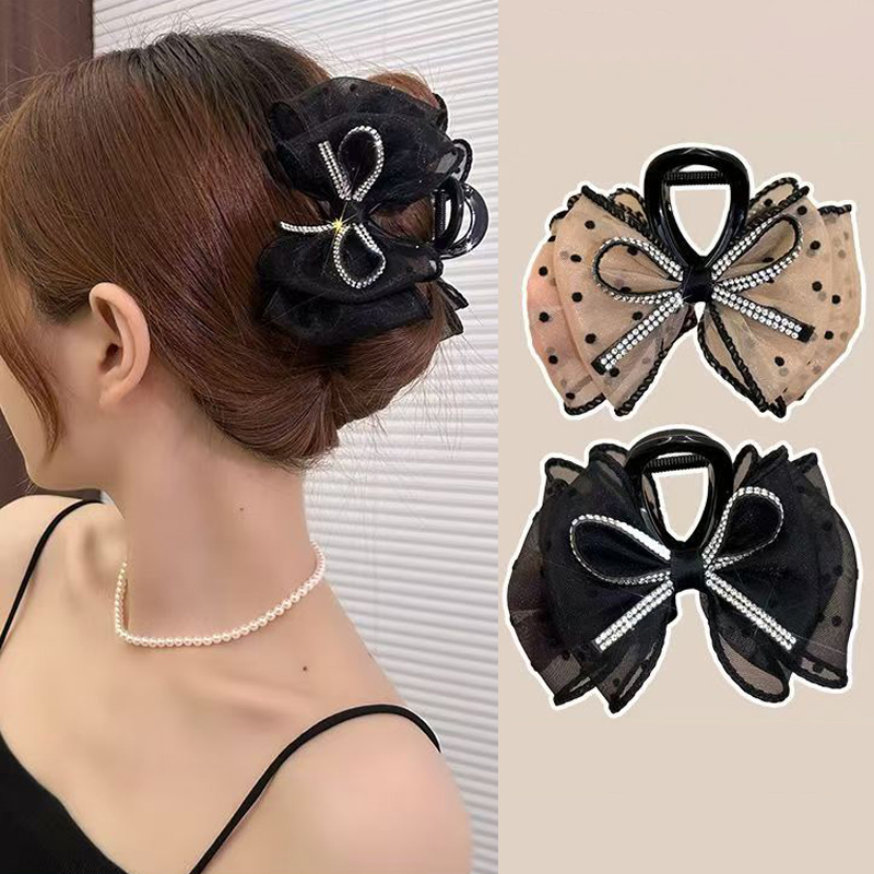 New Elegant Mesh Bow Hair Clip - огляд і ціна Ribbon Bow Gift