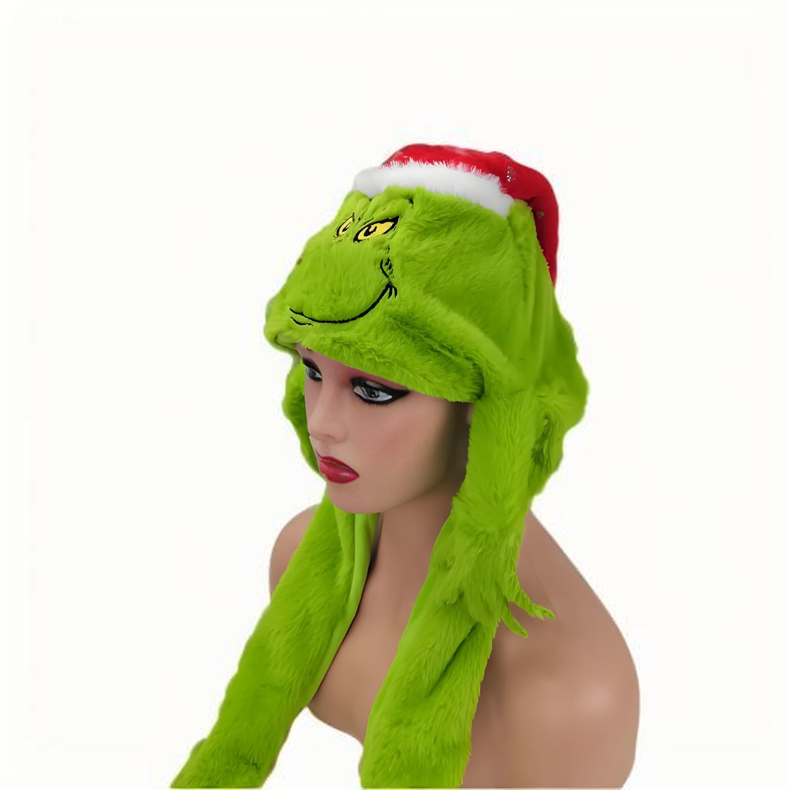 Plush Grincese Hat Cap Scarf C - огляд і ціна Santa Hat Plush