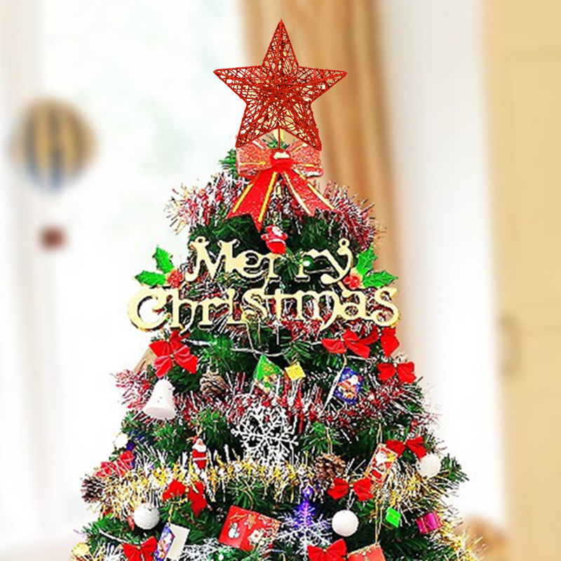 1pc Gold/Silver/Red/Blue Glitt - огляд і ціна Star Tree Topper