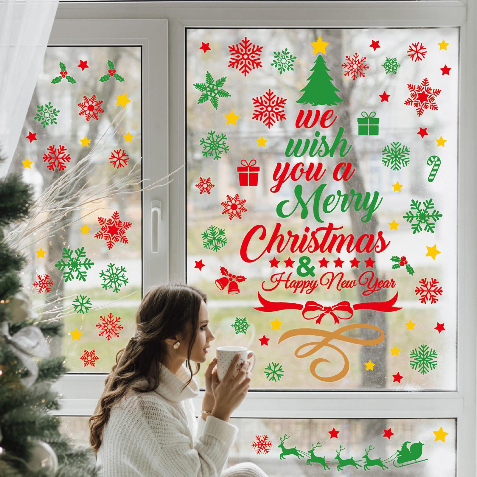 3 Pieces Christmas wall sticke - огляд і ціна Snowflake Window Decal