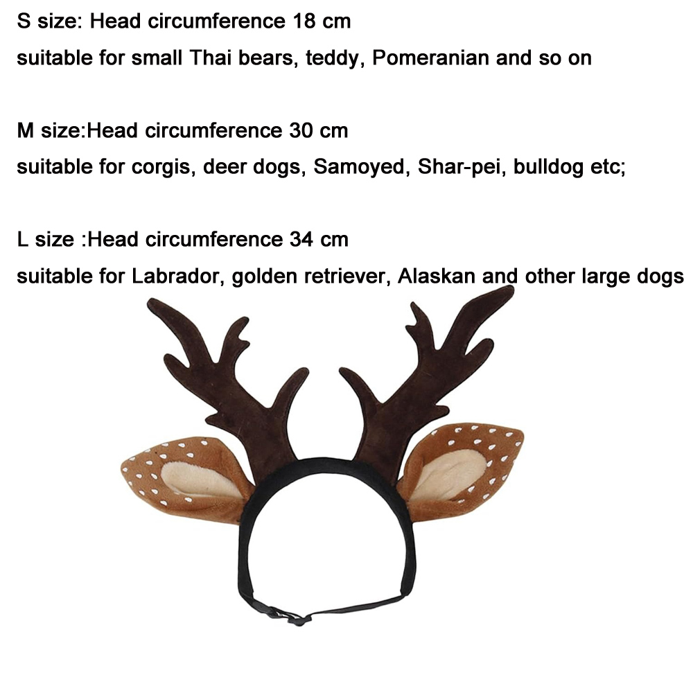 Dogs Headbands Deer Costume Ha - огляд і ціна Reindeer Antlers Headband