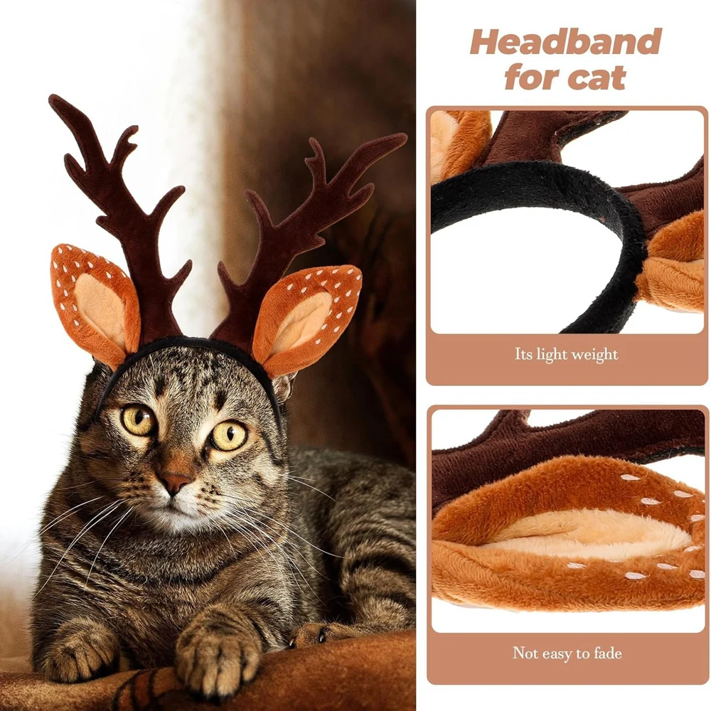 Dogs Headbands Deer Costume Ha - огляд і ціна Reindeer Antlers Headband