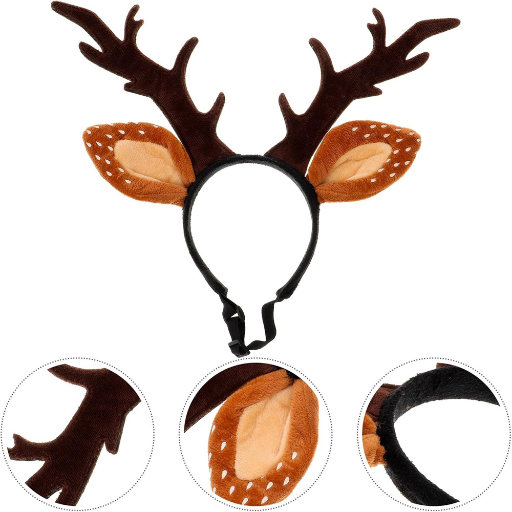 Dogs Headbands Deer Costume Ha - огляд і ціна Reindeer Antlers Headband
