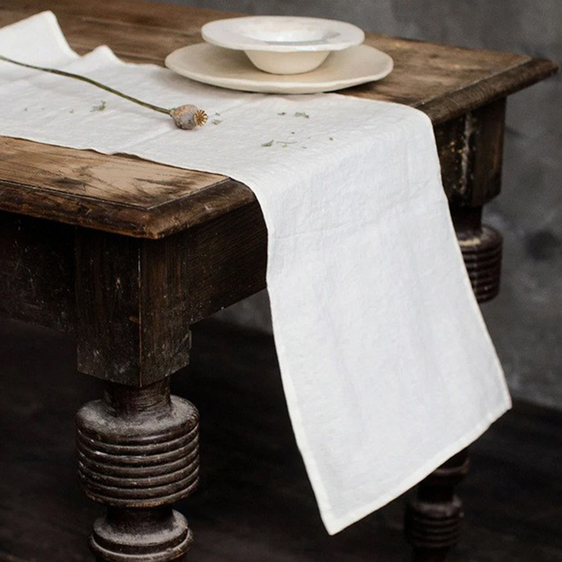 100% Linen Stone Washed Table  - огляд і ціна Christmas Table Runner