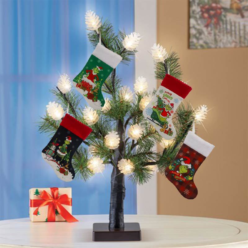 Christmas Stocking Grinch Sock - огляд і ціна Christmas Stocking Hanging
