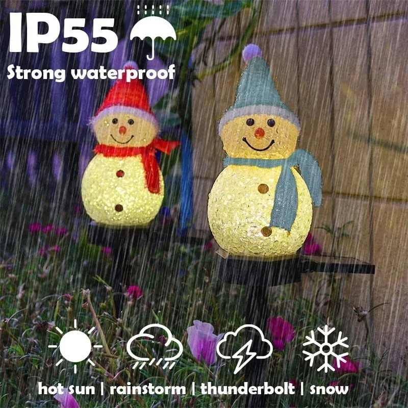 Christmas Snowman Solar Garden - огляд і ціна Christmas Lights Outdoor