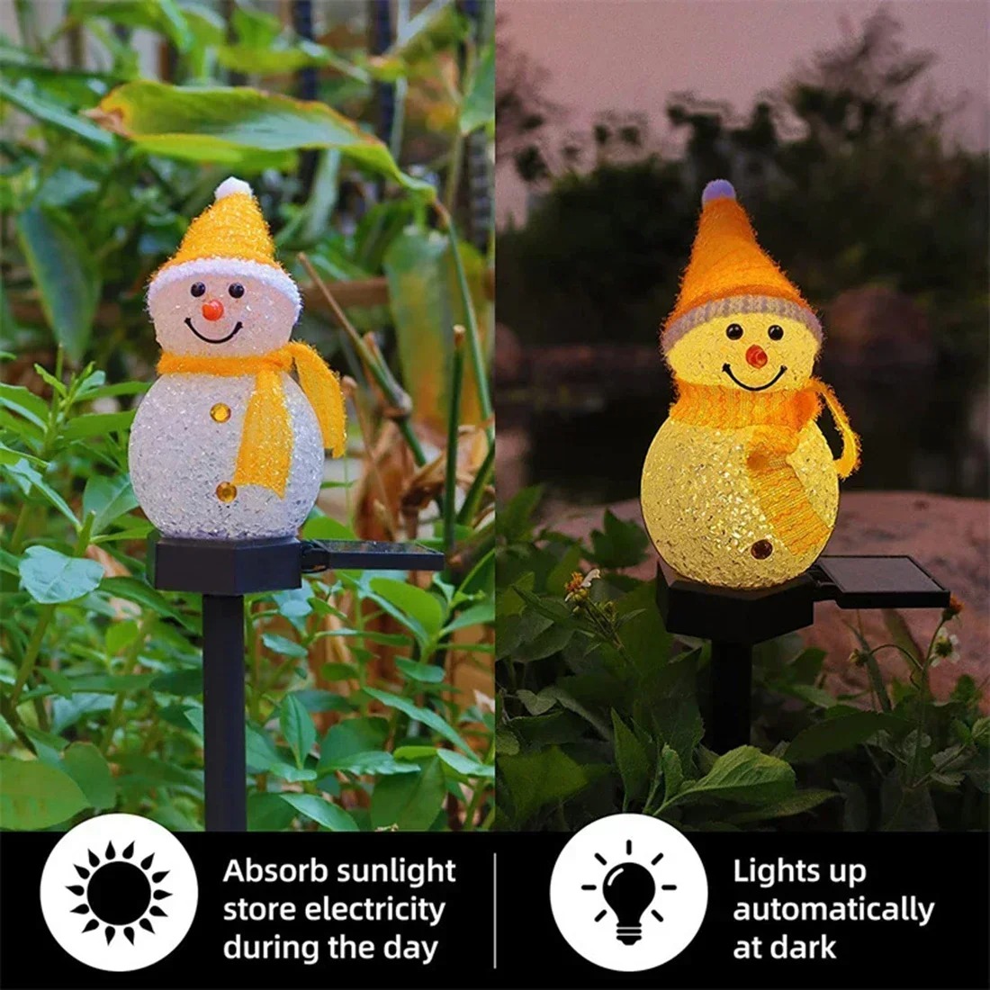 Christmas Snowman Solar Garden - огляд і ціна Christmas Lights Outdoor
