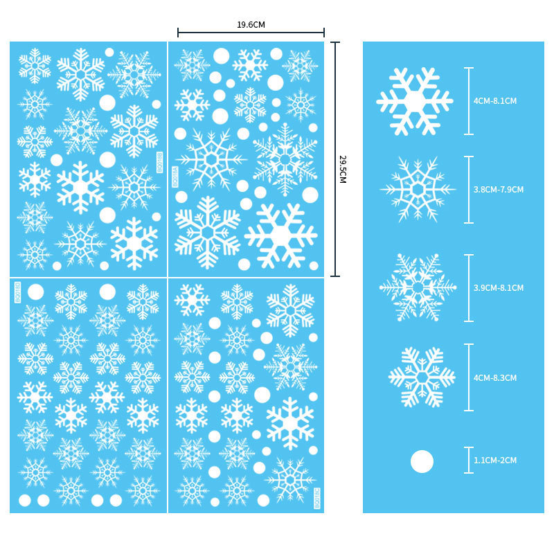 Removable Christmas PVC Static - огляд і ціна Snowflake Window Decal