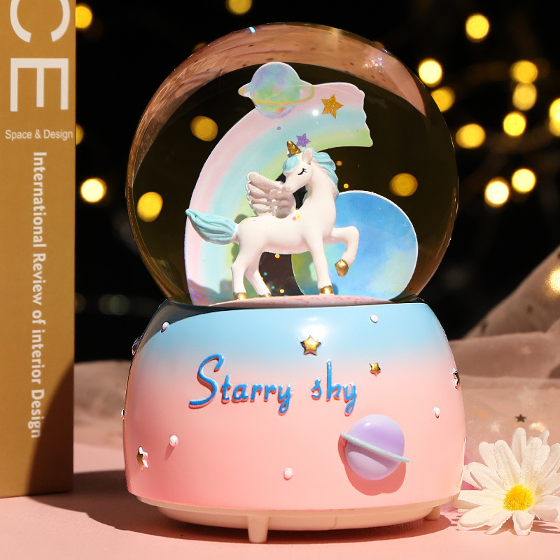 New Crystal Ball Music Box Gir - огляд і ціна Snow Globe Musical