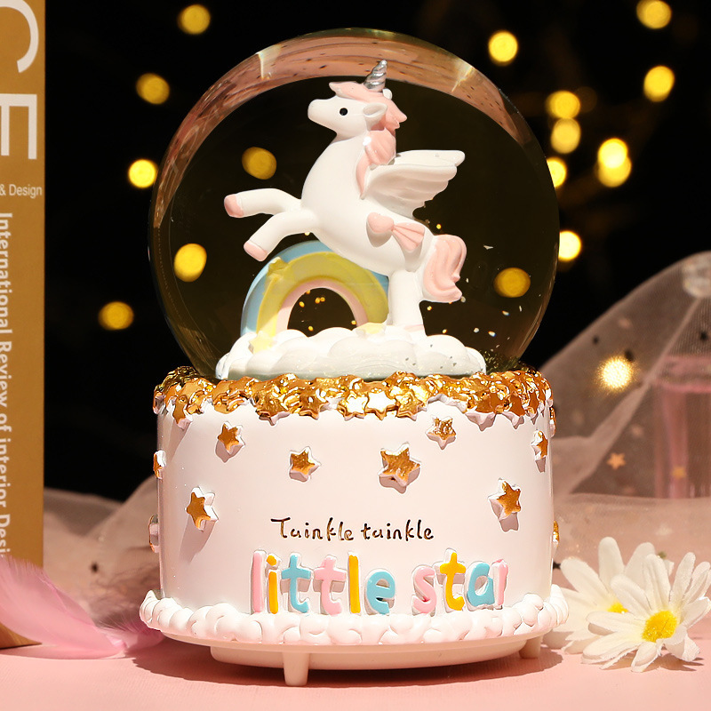 New Crystal Ball Music Box Gir - огляд і ціна Snow Globe Musical