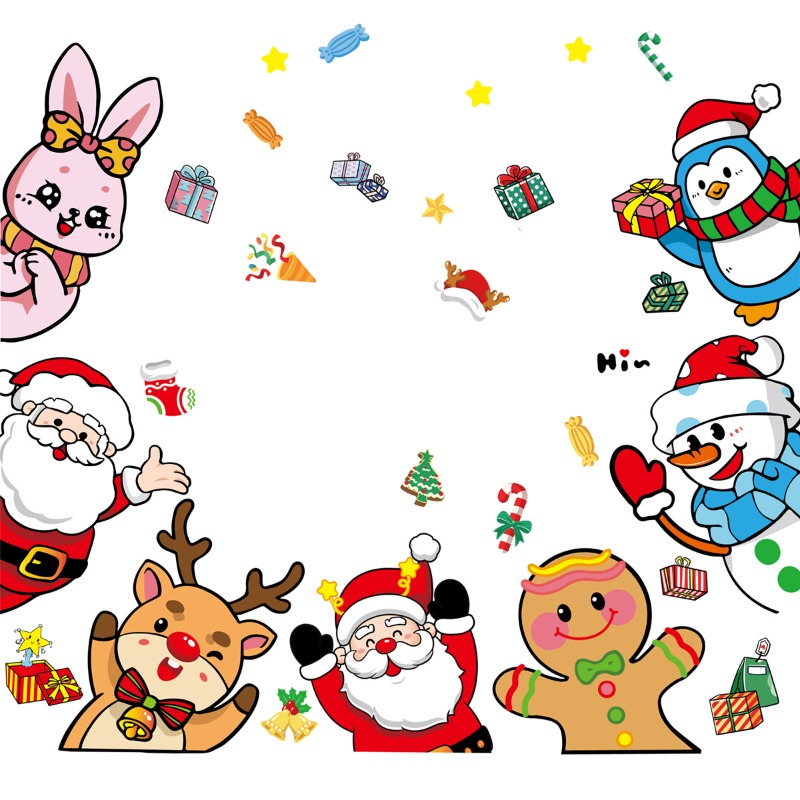 2025 Christmas Decorative Glas - огляд і ціна Snowflake Window Decal