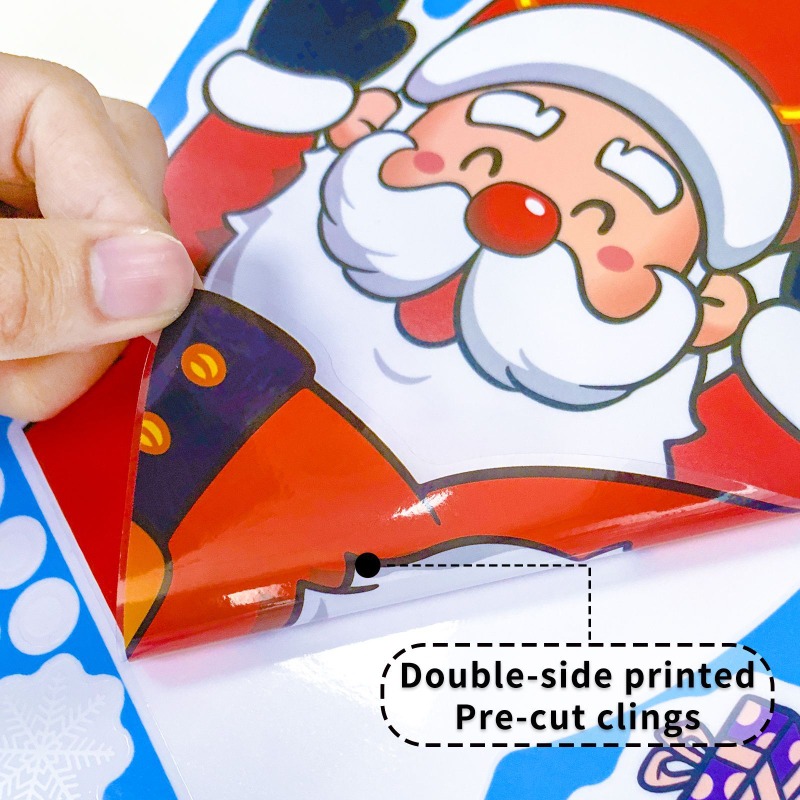 2025 Christmas Decorative Glas - огляд і ціна Snowflake Window Decal
